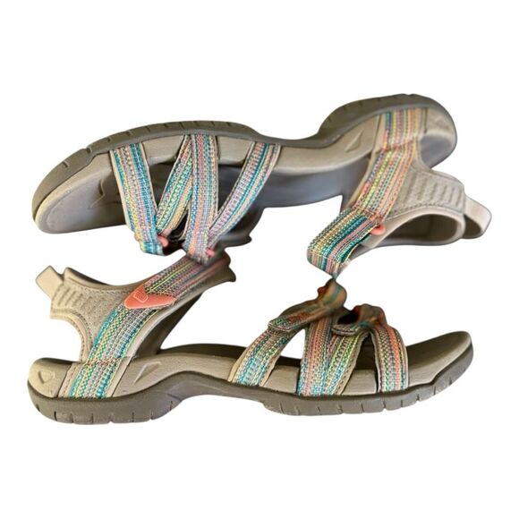 Teva Tirra Sport Hiking Water Sandal Taupe Multicolor Size 8 Women’s - Picture 6 of 10